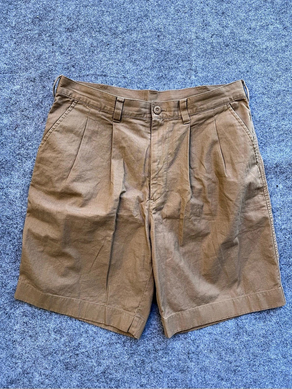 UNIQLO and JW ANDERSON Pleated Chino Shorts Brown Large